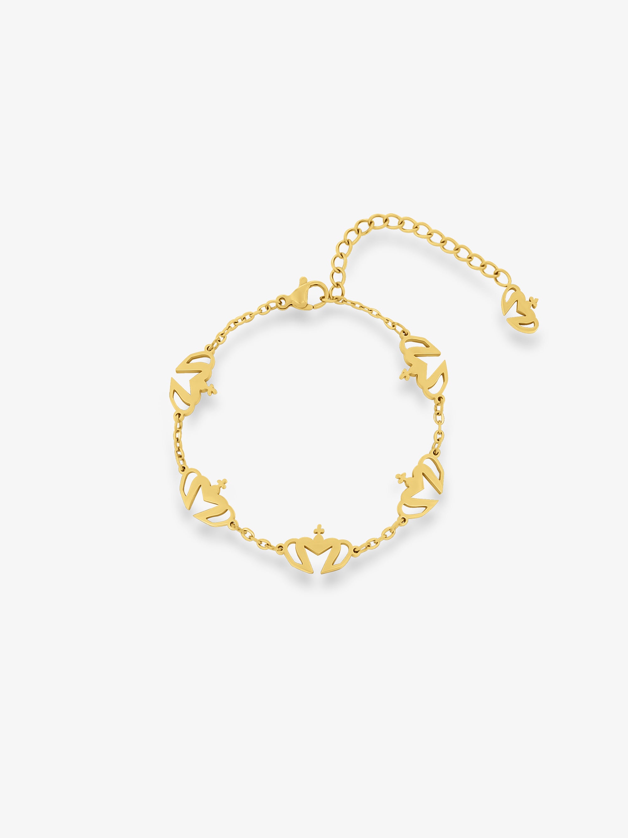 Multi Crown Chain Bracelet